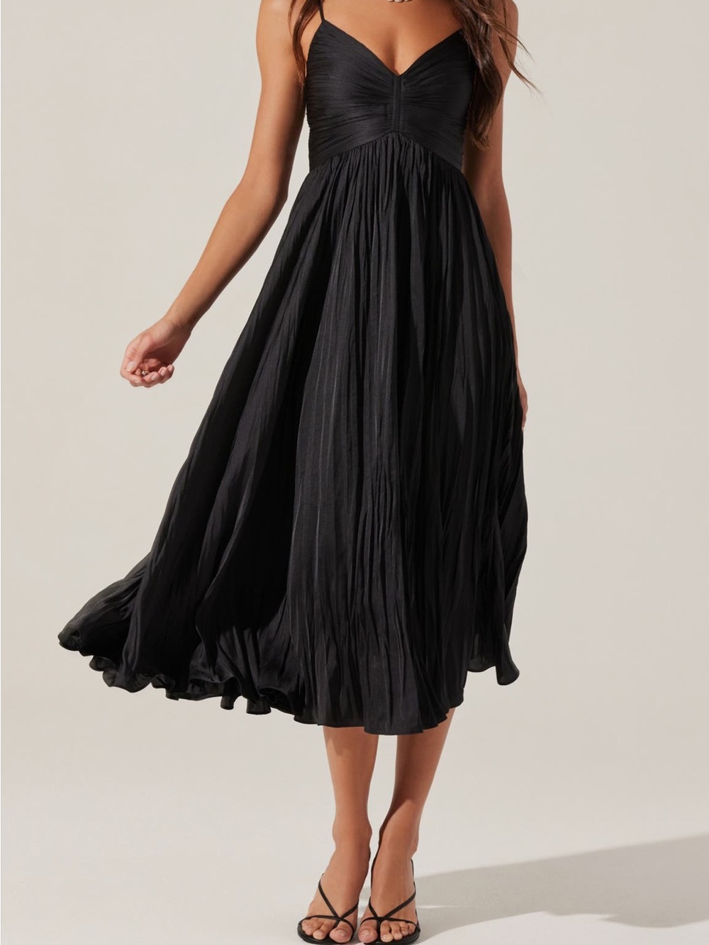 ASTR Maeve Midi Dress BLACK XS